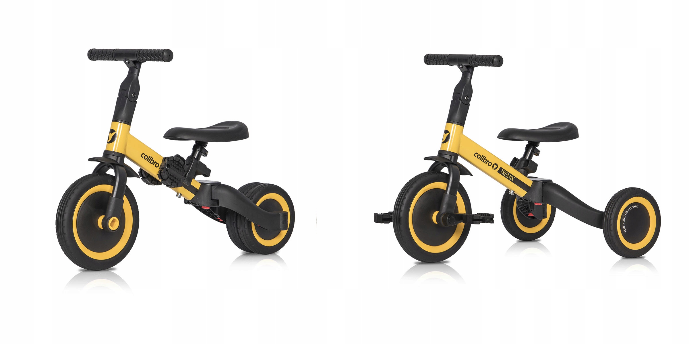 Detský balančný bicykel TREMIX UP 6v1 +++ žltý