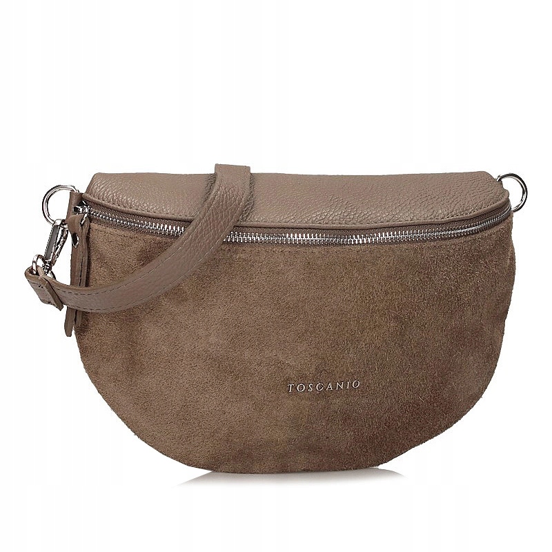 Módní stylová ledvinka Sáček Toscanio F274 C. Béžová D40