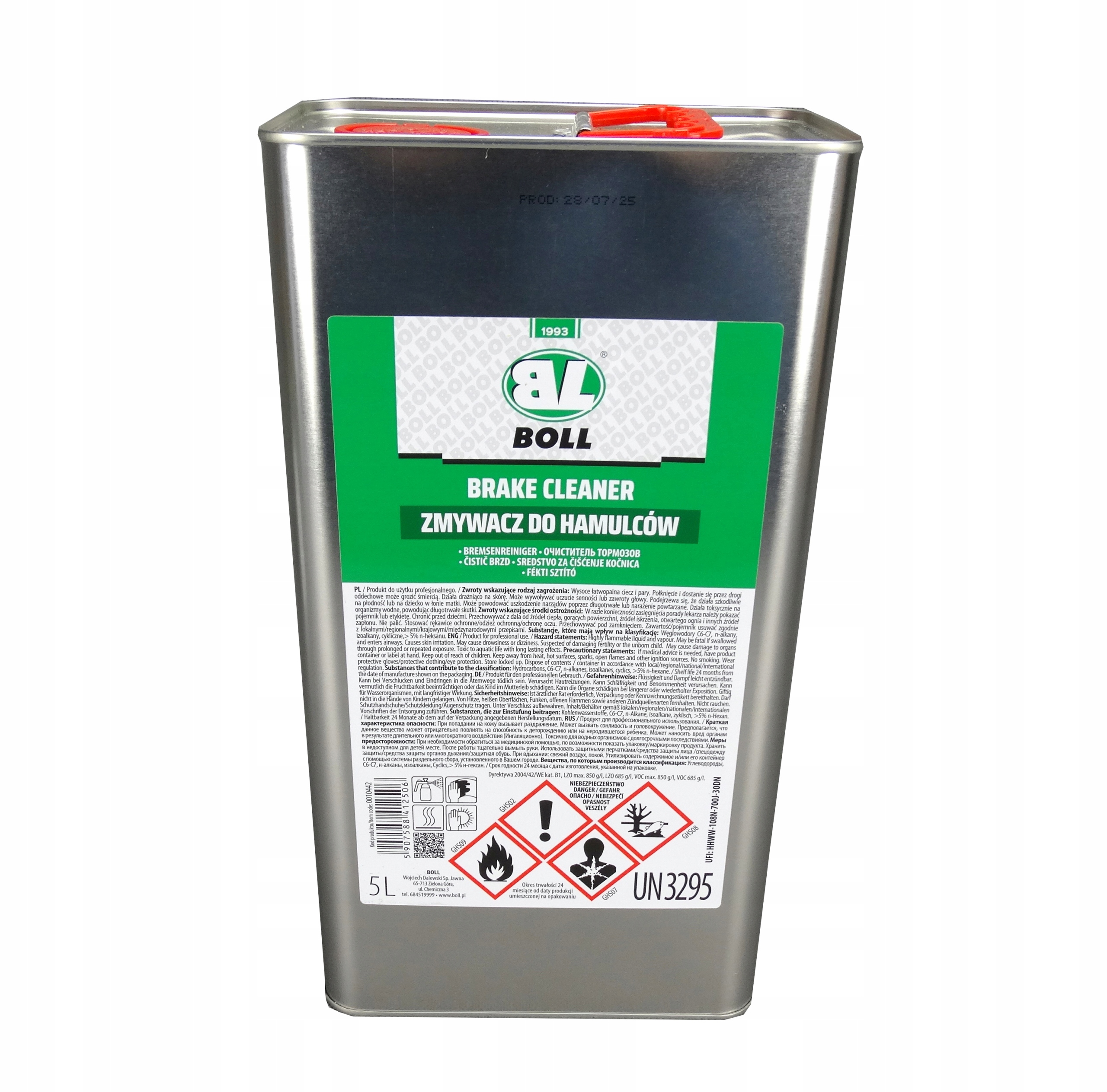 Boll Zmywacz Do Hamulców Odtłuszczacz 5L