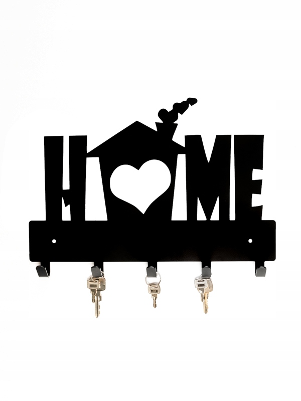 metalowy wieszak na klucze ścienny domek