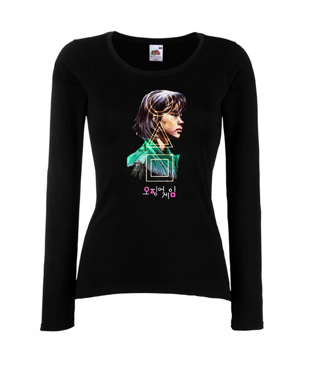 

Xs Long Bluzka Damska Squid Game Serial Gra Wzory