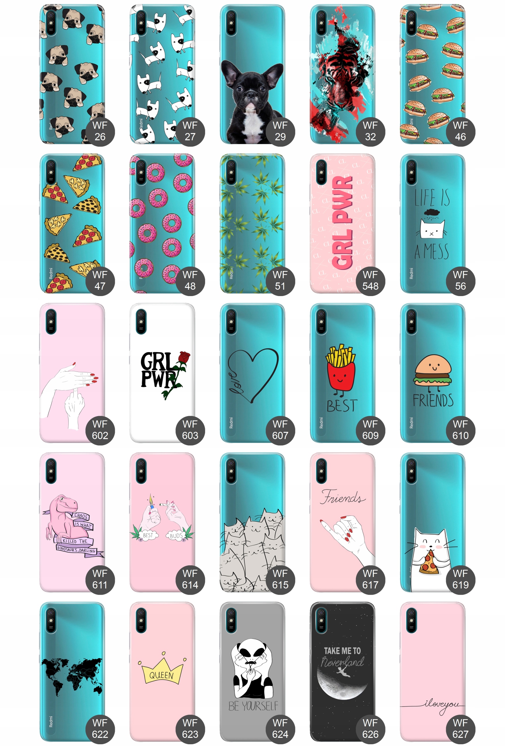 Etui do Xiaomi Redmi 9A case guma wzory