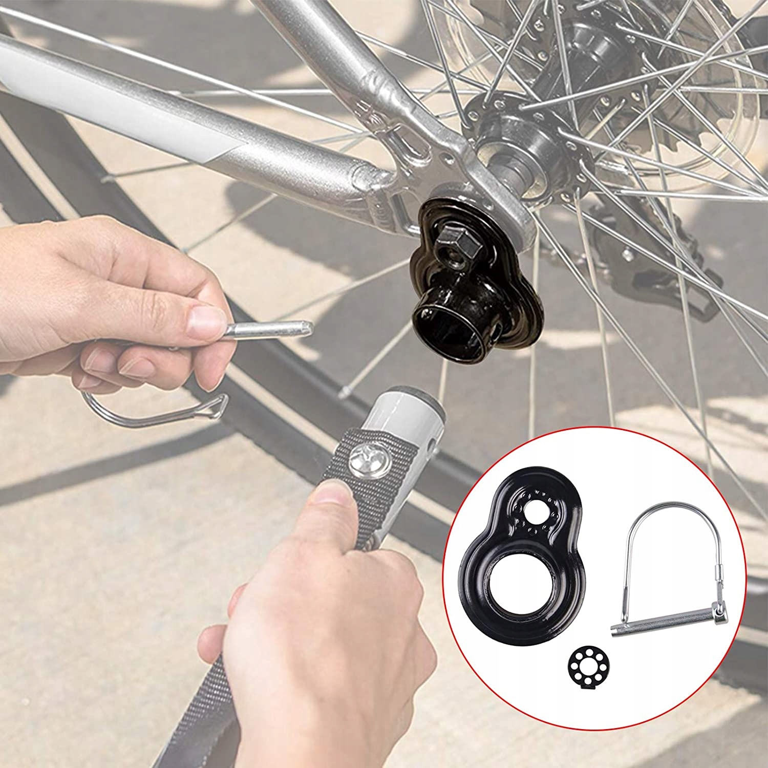 ZACZEP DO PRZYCZEPKI ROWEROWEJ UNIWERSALNY STAL x1 Wysokość 1 cm