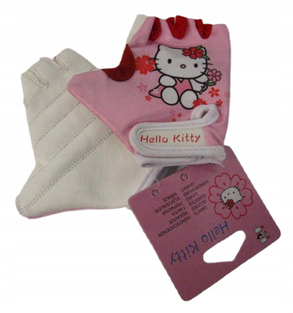 Rękawiczki hello kitty różowe S