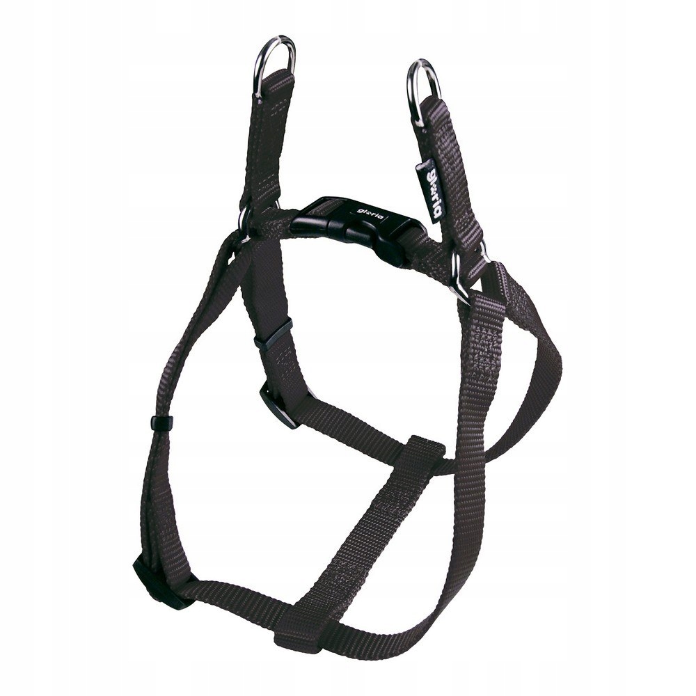 Levně Postroj pro psa Gloria Hladký Ajustable 61-91 cm L Černá