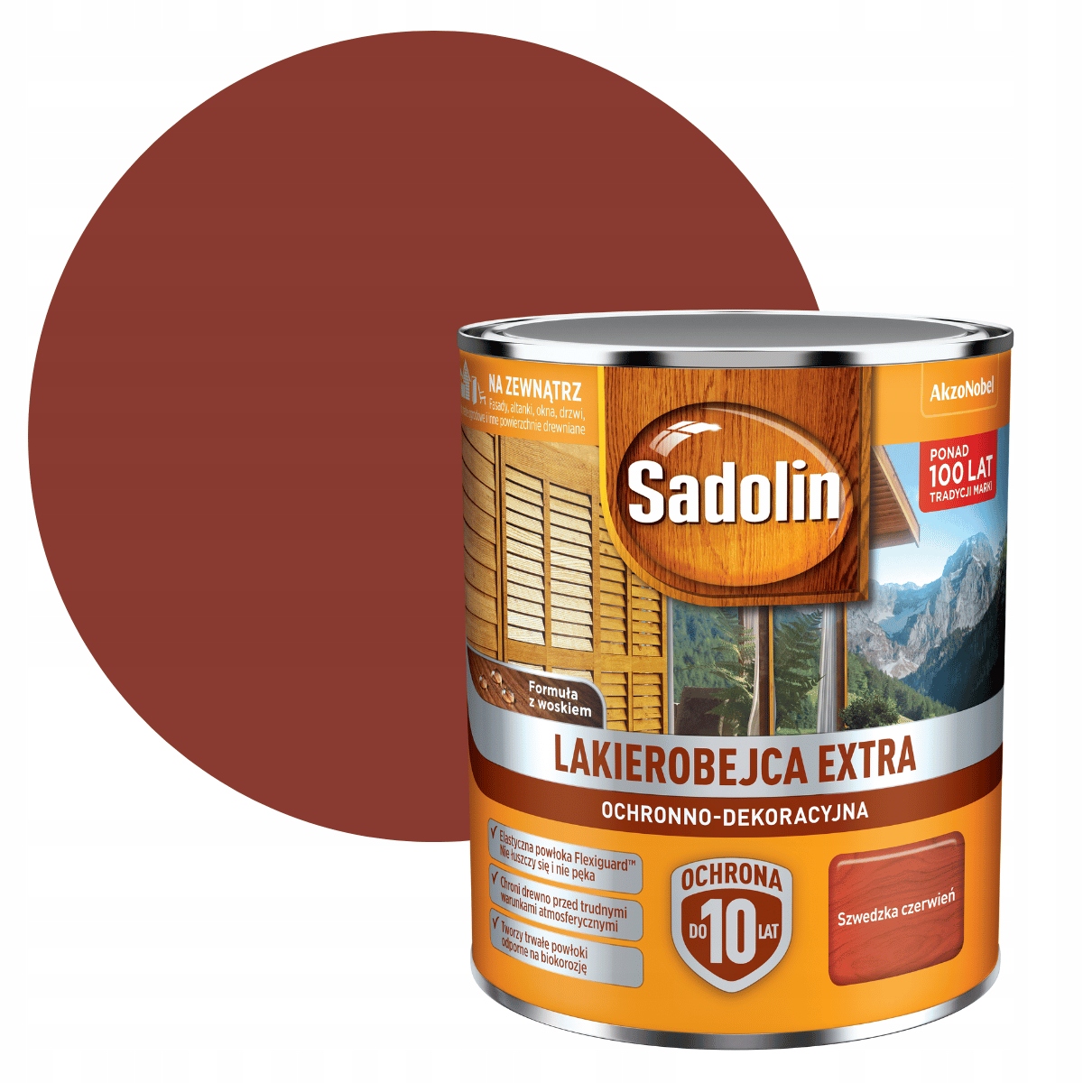 

Sadolin Extra 0,75L Lakierobejca Szwedzka Czerwień