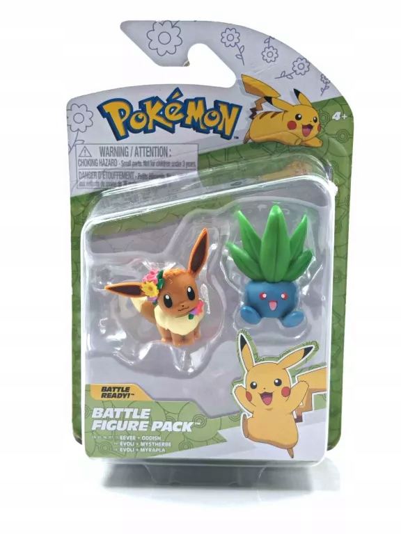 FIGURKI POKEMON EEVEE & ODDISH BATTLE FIGURE PACK