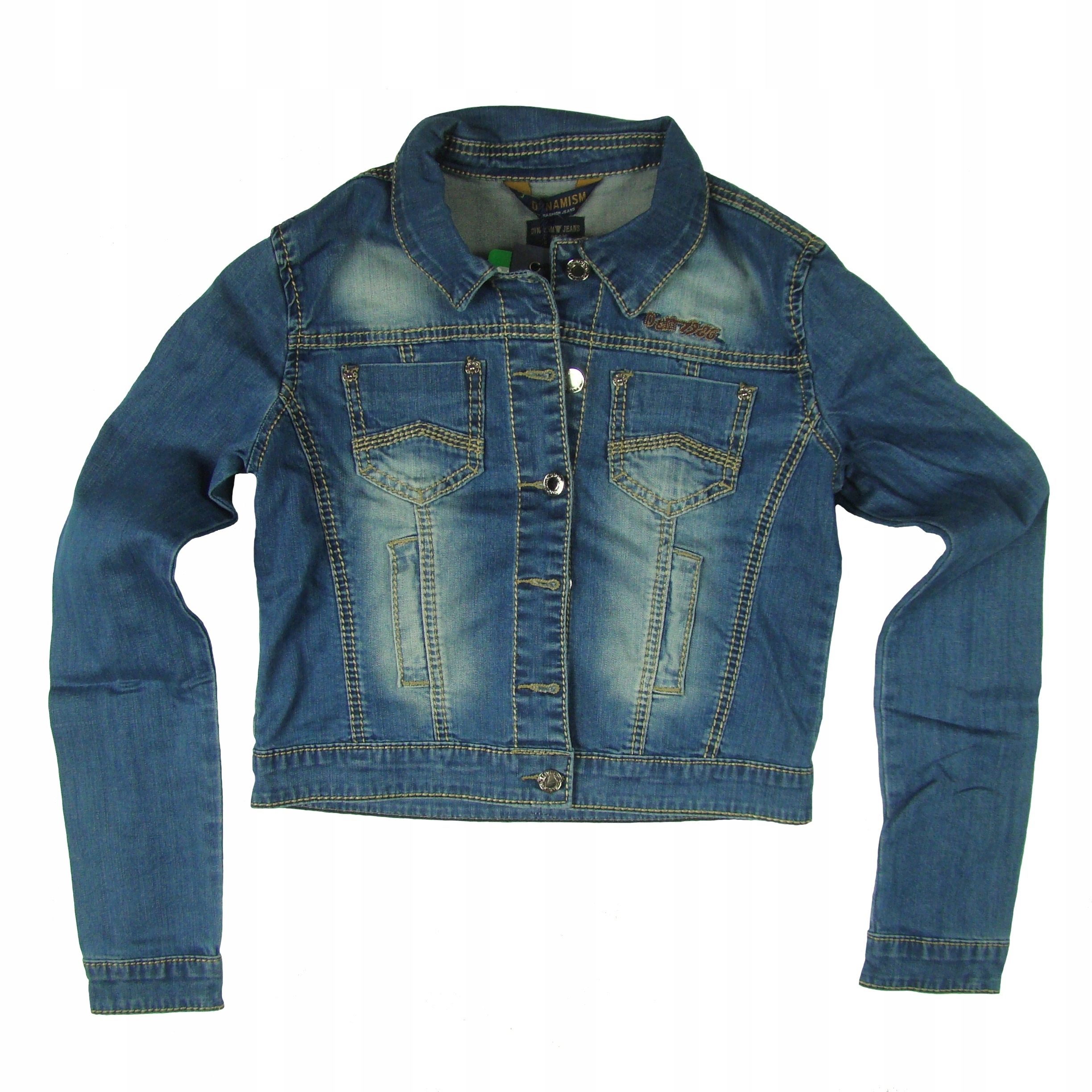 

Jeansowa kurtka damska extra przeszycia XL- DMW006