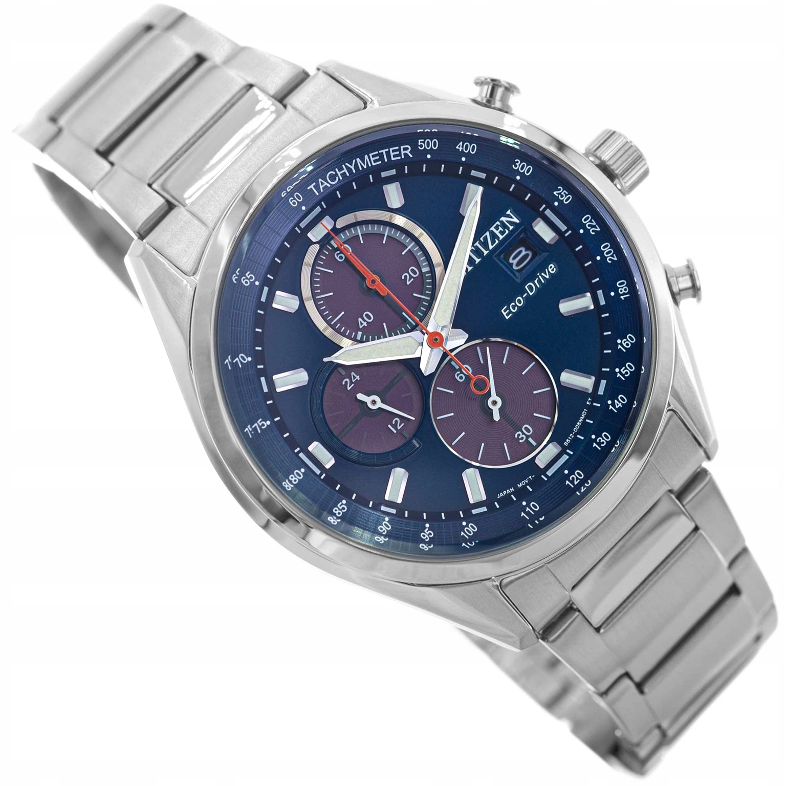 Pánské Hodinky Citizen CA0459-79L Eco-drive Racing Chrono Stříbrné Datumovka