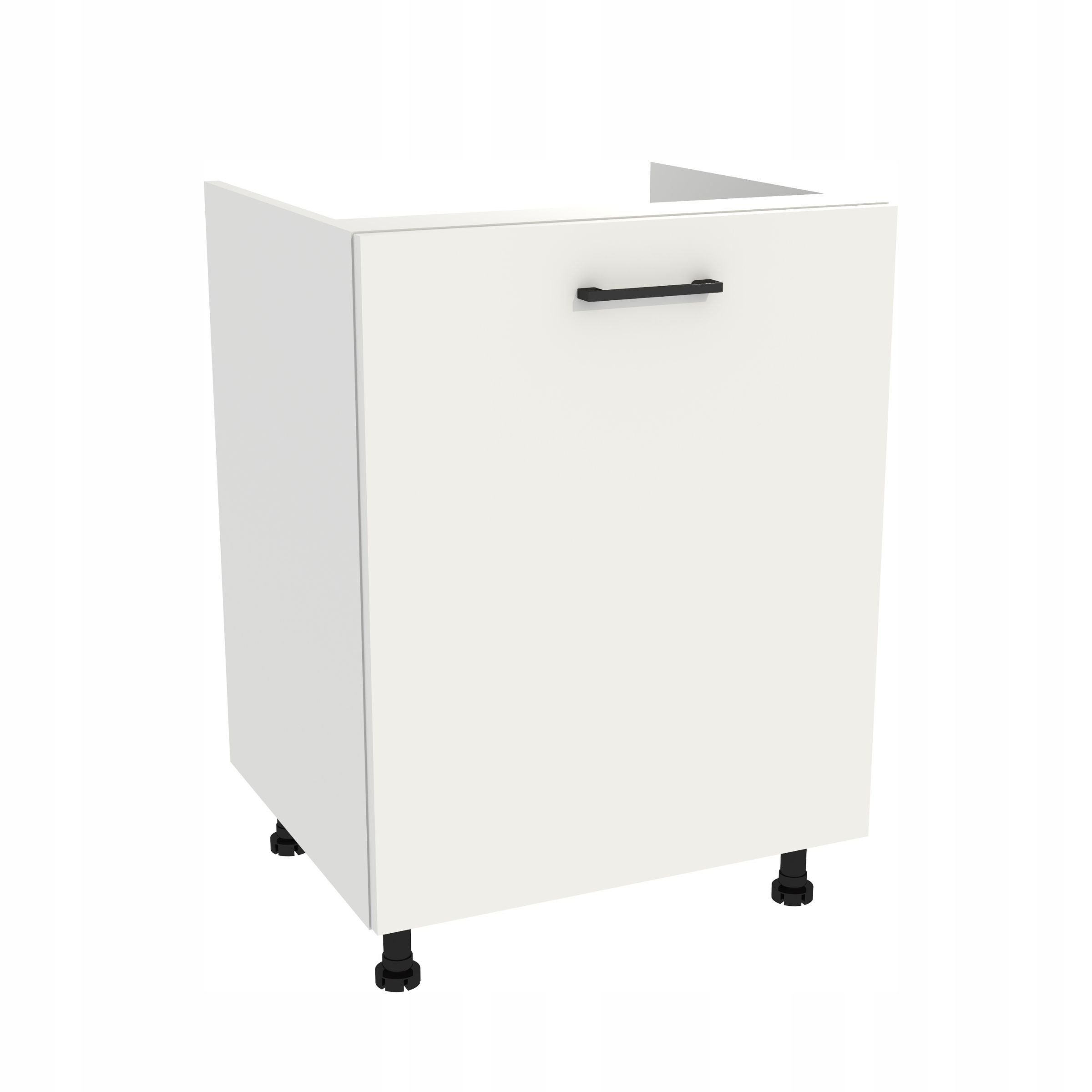 Spodná kuchynská skrinka pod umývadlo 60 Capri korpus Biela predná strana Biela matná