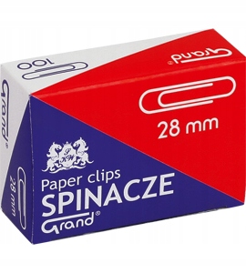 

Spinacze biurowe 28 MM okrągłe 100 sztuk