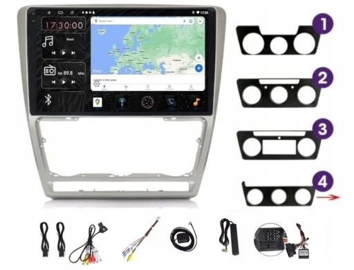 Rádio Navigácia Carplay Gps Android Škoda Octavia 2 2004-2013 6GB 128GB Sim