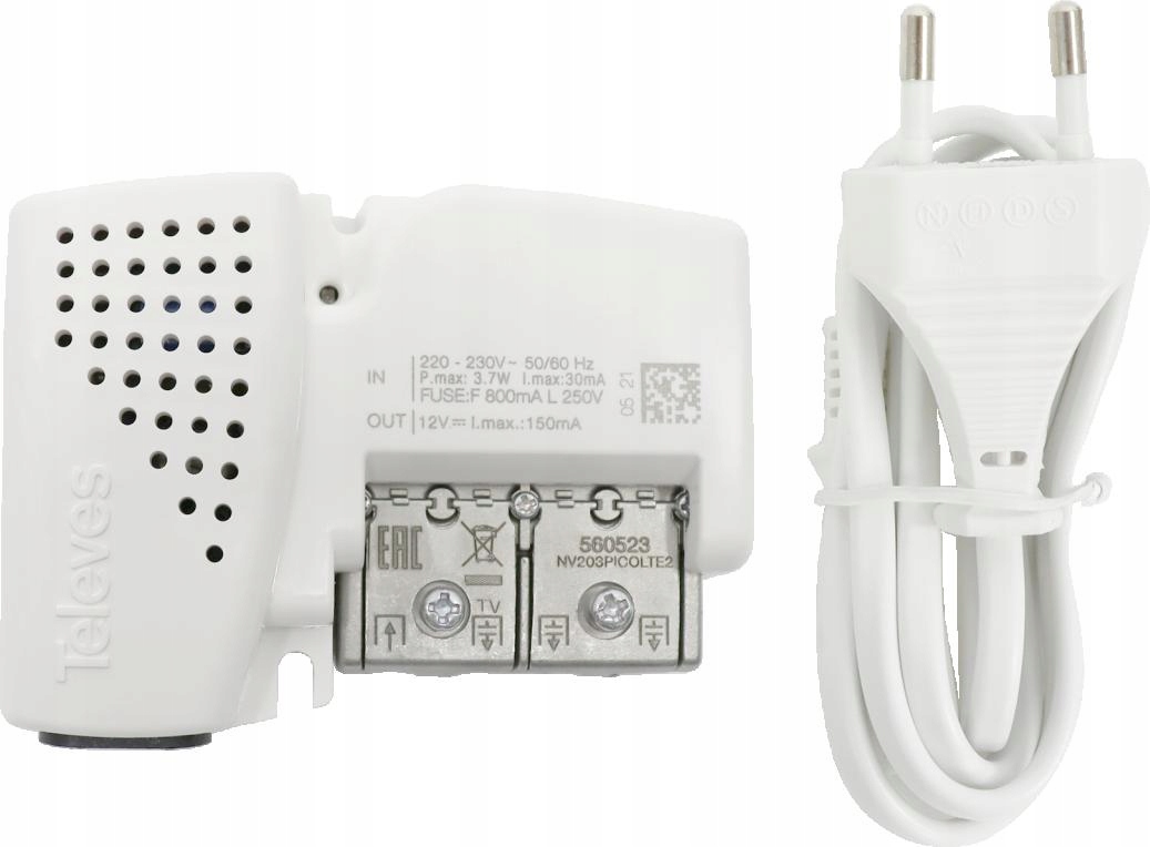 Domácí zesilovač PicoKom 3 výstupy (2+TV): VHF/UHF-LTE700 Ready ref.560523