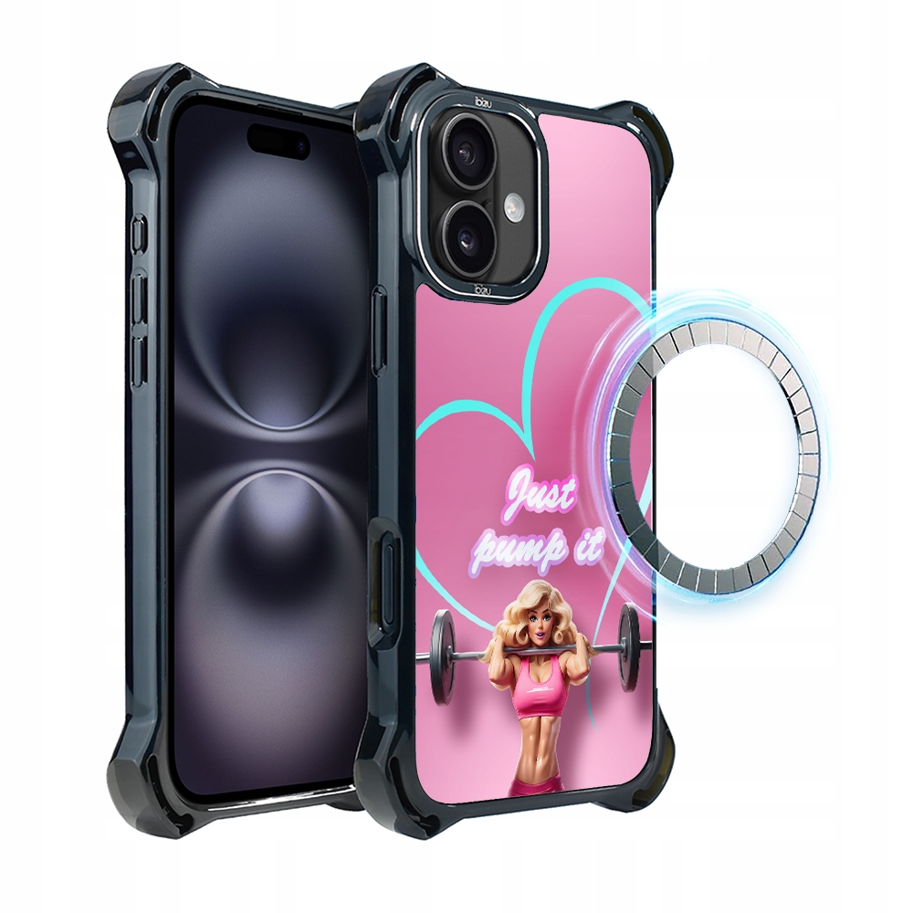 Pouzdro Ibizu DropGuard Ultra pro iPhone 16 s MagSafe, Pump it love