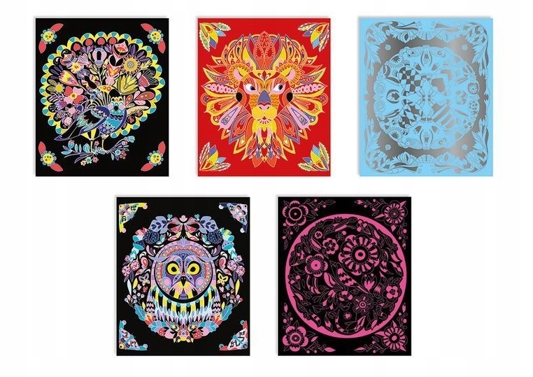 

Janod wydrapywanki Mandale 5 szt.- zdrapki