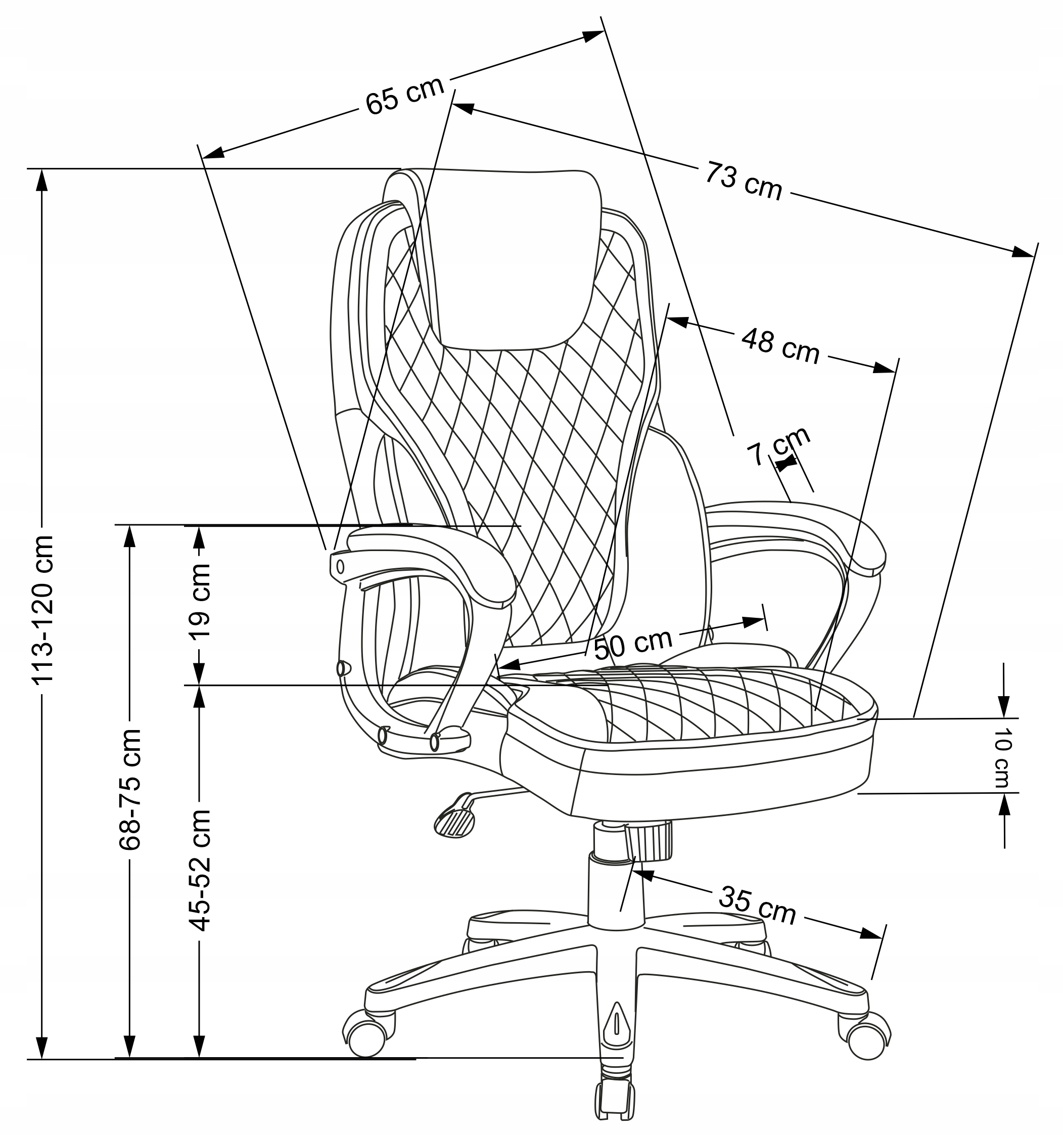 Fotel do biurka wygodny CZARNY GANDALF Halmar Obciążenie maksymalne 120 kg