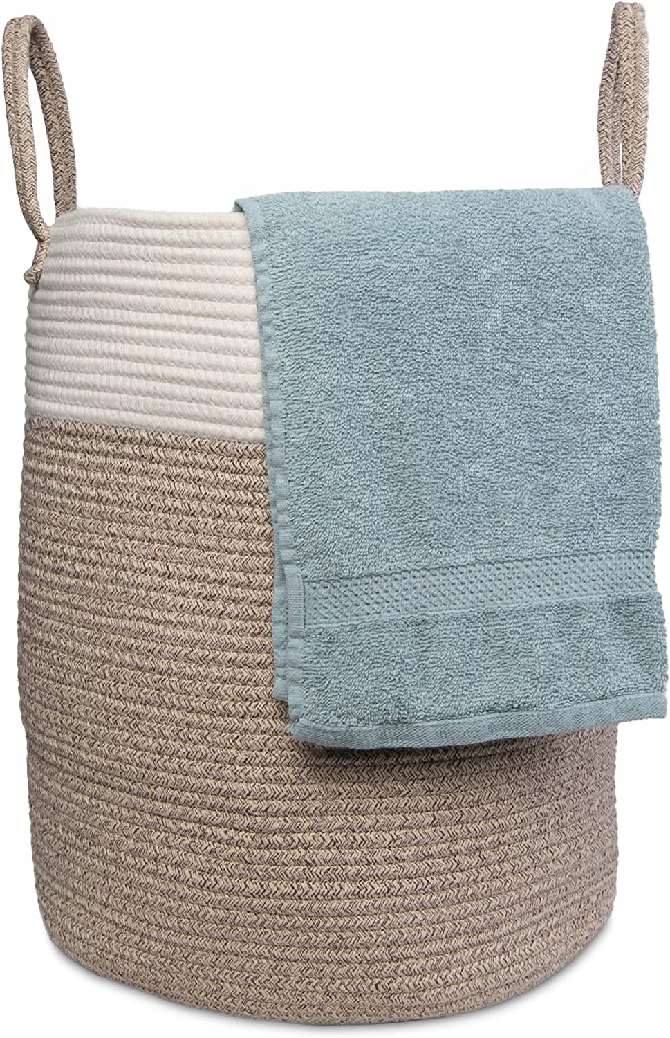 

Kosz na pranie zabawki z uchwytami bawełna 52 L