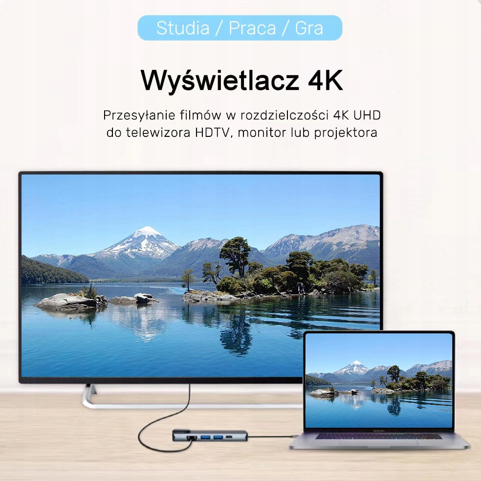 KNLLVZN TC15 HUB USB-C Adapter for 5 Inputs gray Producent Inna