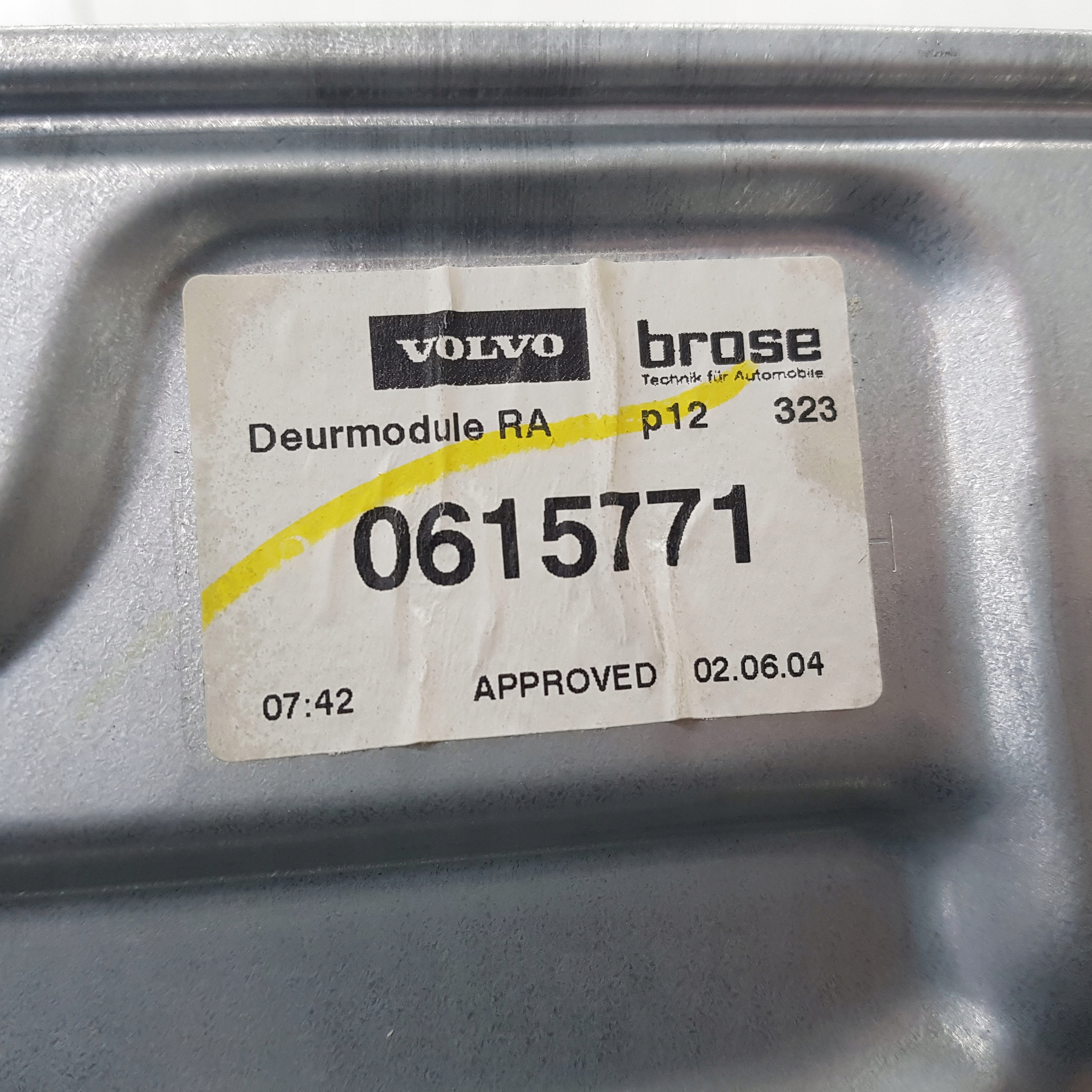 ELE mechanism windows right rear VOLVO V50