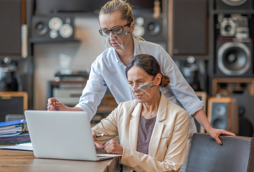 Przyłbica Vitberg Mini Shield M 1 szt szara Rozmiar M