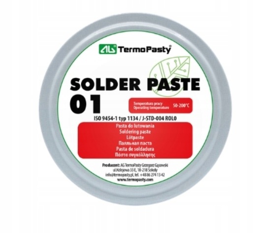 [1szt] Pasta AGT-037 topnik lutowniczy 40G puszka Ag Termopasty