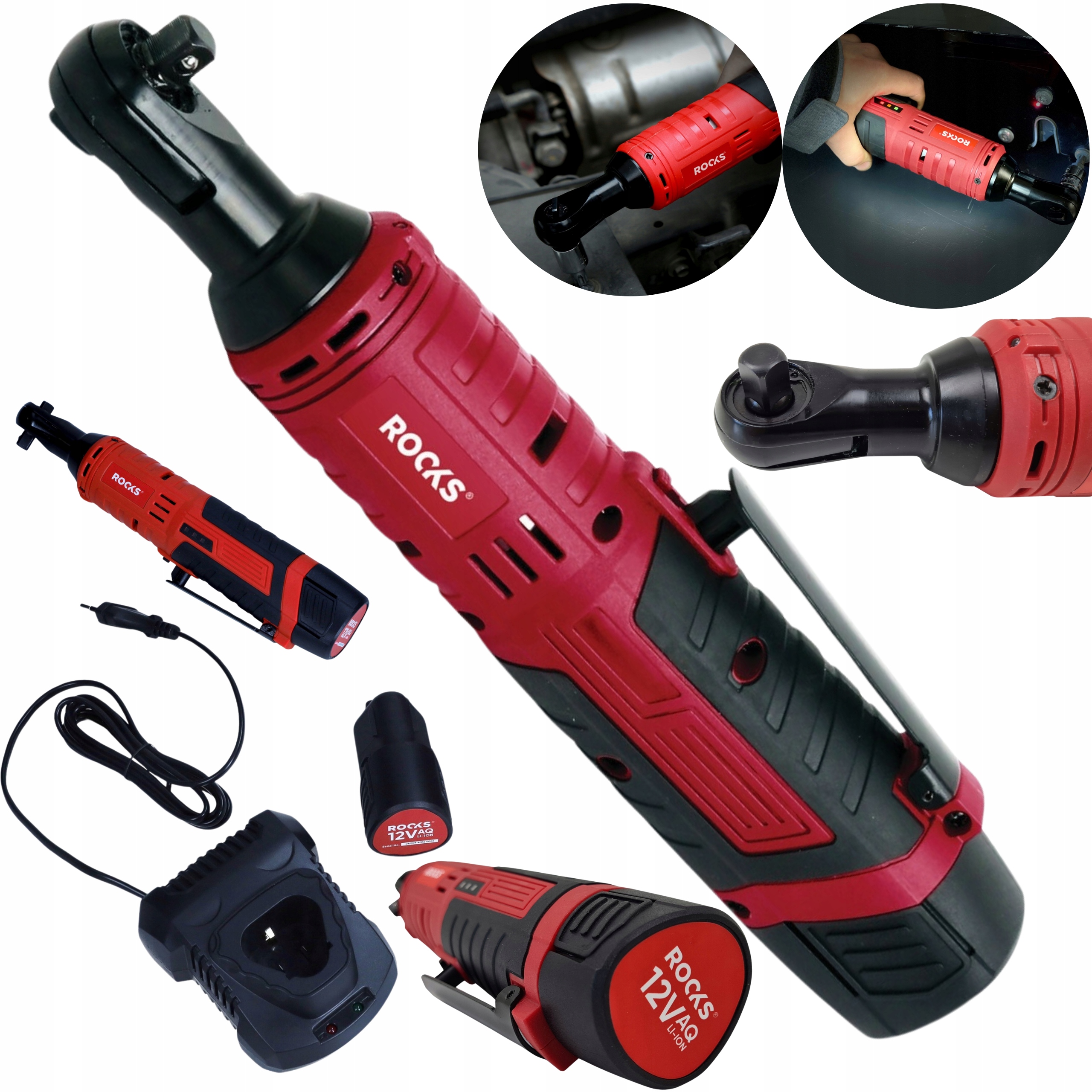 12V Aq-lion Grzechotka 3/8", 40 Nm