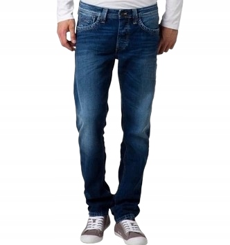 Pepe Jeans Modré Pánské Dlouhé Džíny 33/32 3_/