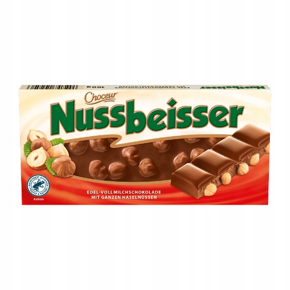 Nussbeisser Czekolada Mleczna z Orzechami 100 g — 2