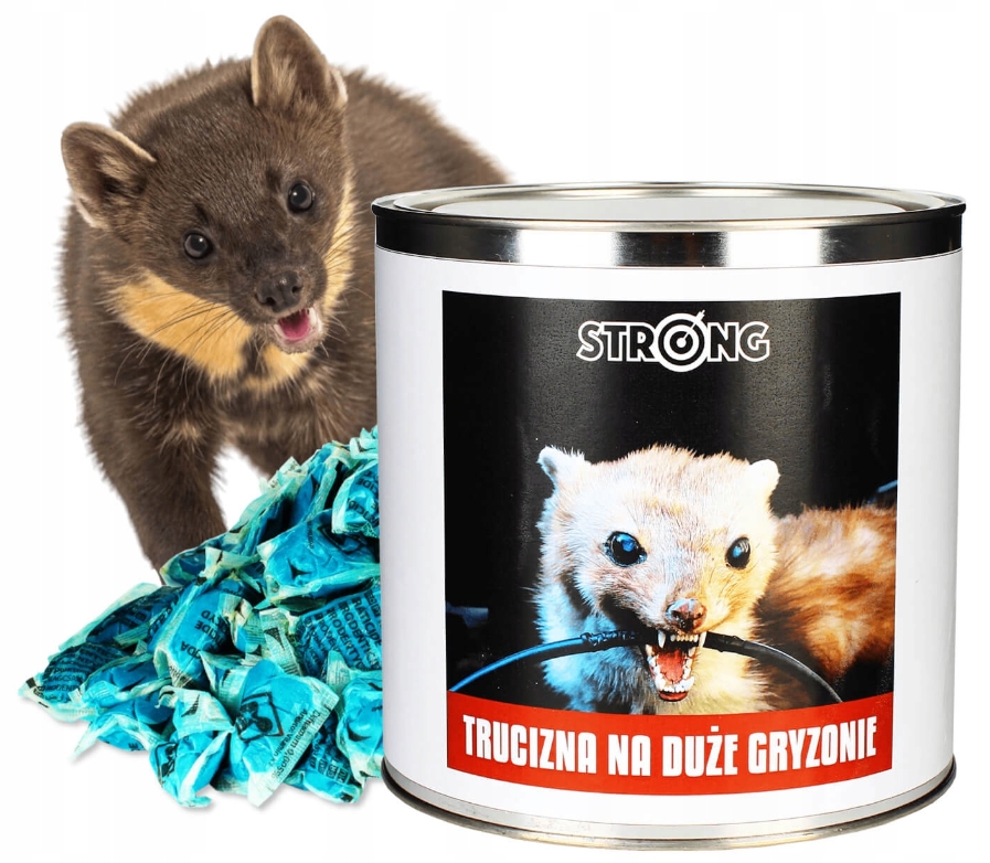 Najmocniejsza trutka na Kuny gryzonie Strong 1500g