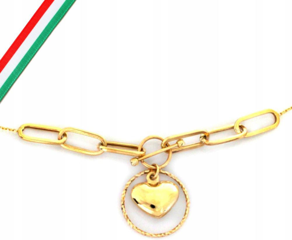 Zlatý náhrdelník pro ženu 585 konvexní srdce 3,12 g, moderní vzor dárek