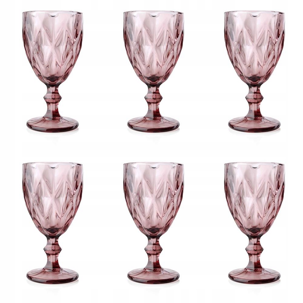 

Komplet kieliszków do wina 250ml 6szt Elise różowe