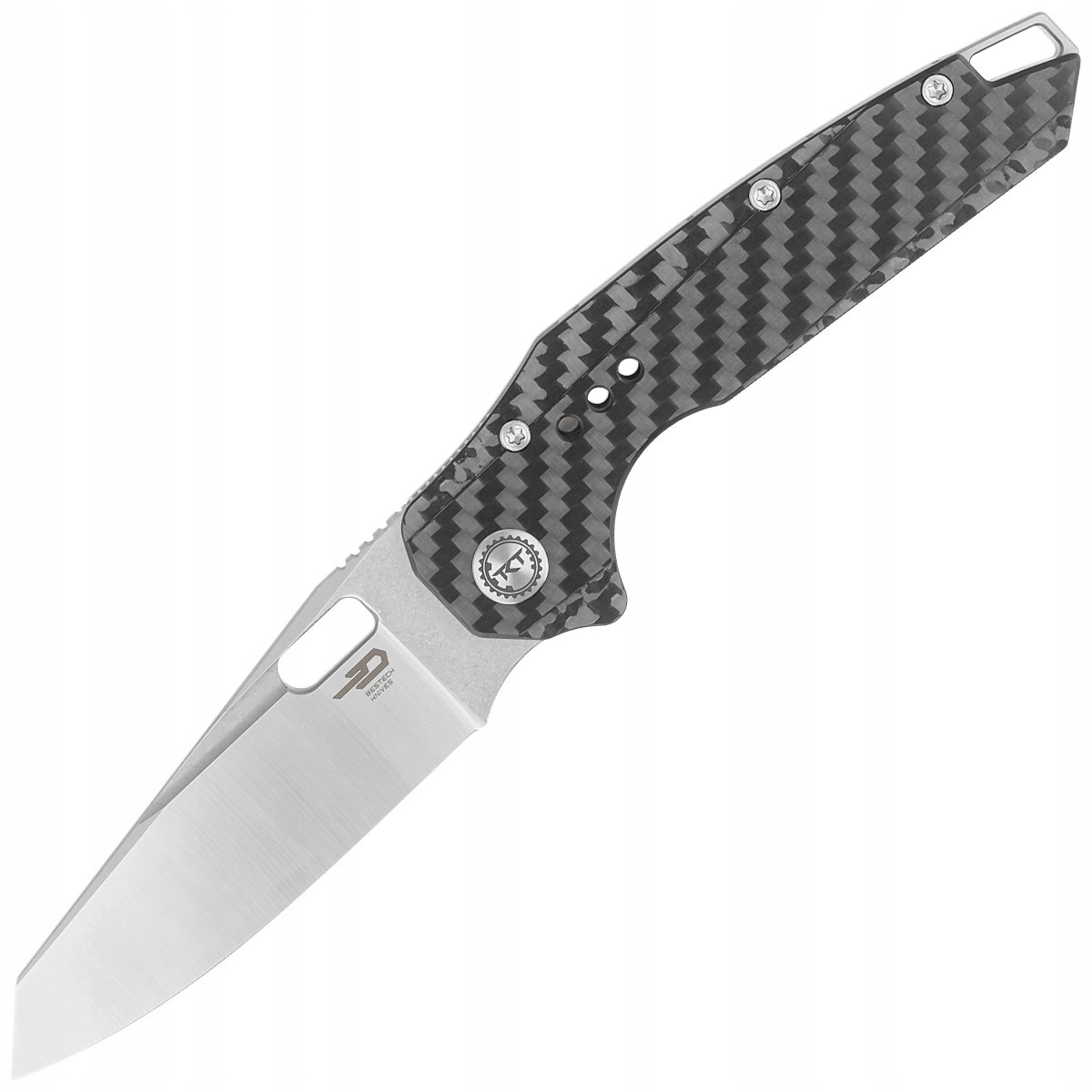 Nůž zavírací Bestech Nyxie Grey Titanium/Carbon Fiber (BT2209C)