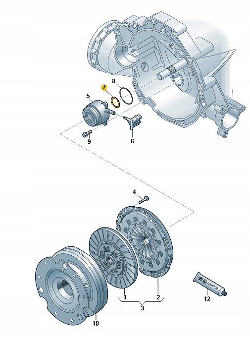 Nowy oryginalny uszczelniacz wału do A4/S4/A5/S5/A6/S6/Q5 Numer katalogowy części 0CS311113A