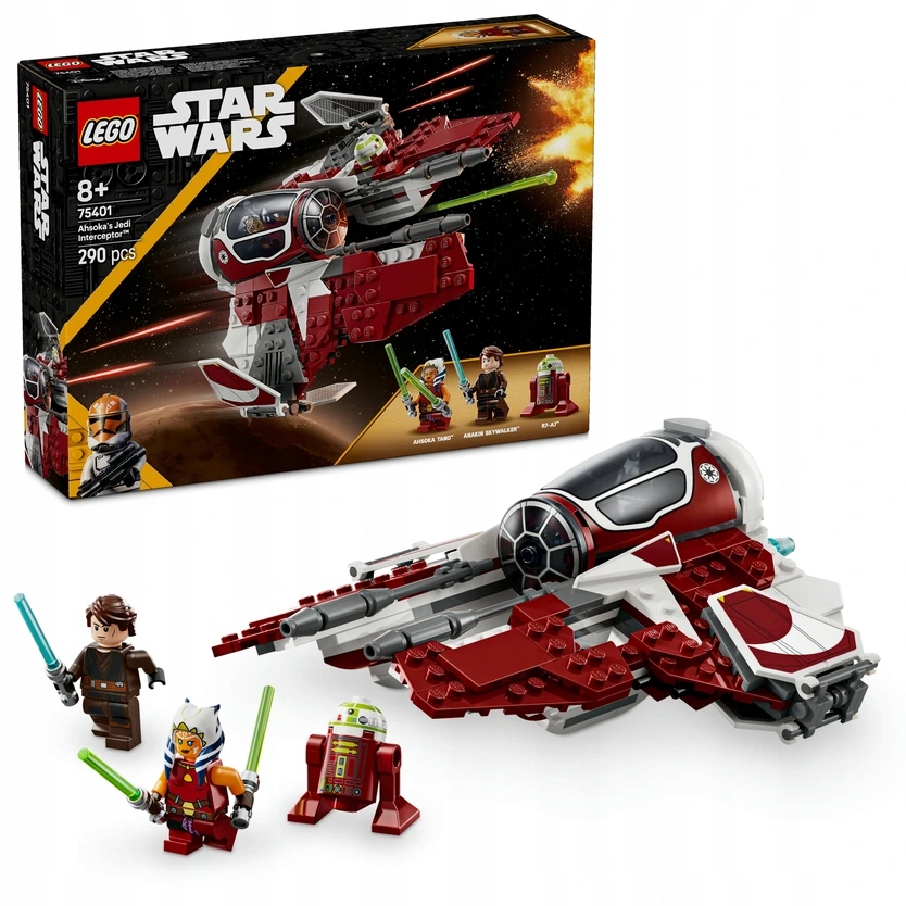 Lego Star Wars 75401 Ahsoka a jediská stíhačka Interceptor