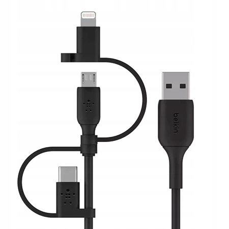 UNIWERSALNY KABEL LIGHTNING MICRO USB-C BELKIN BOOST CHARGE 1M Producent Belkin