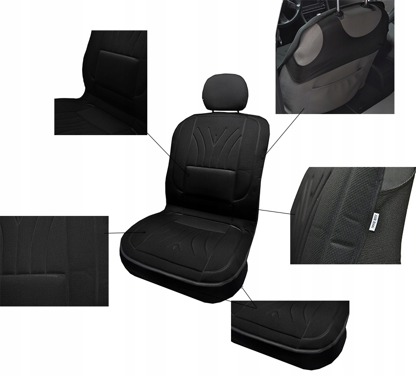 MATA ERGONOMICZNA, POKROWIEC NA SIEDZENIE, KOSZULKA FOTEL 2szt GRUBA MOCNA Model P-2