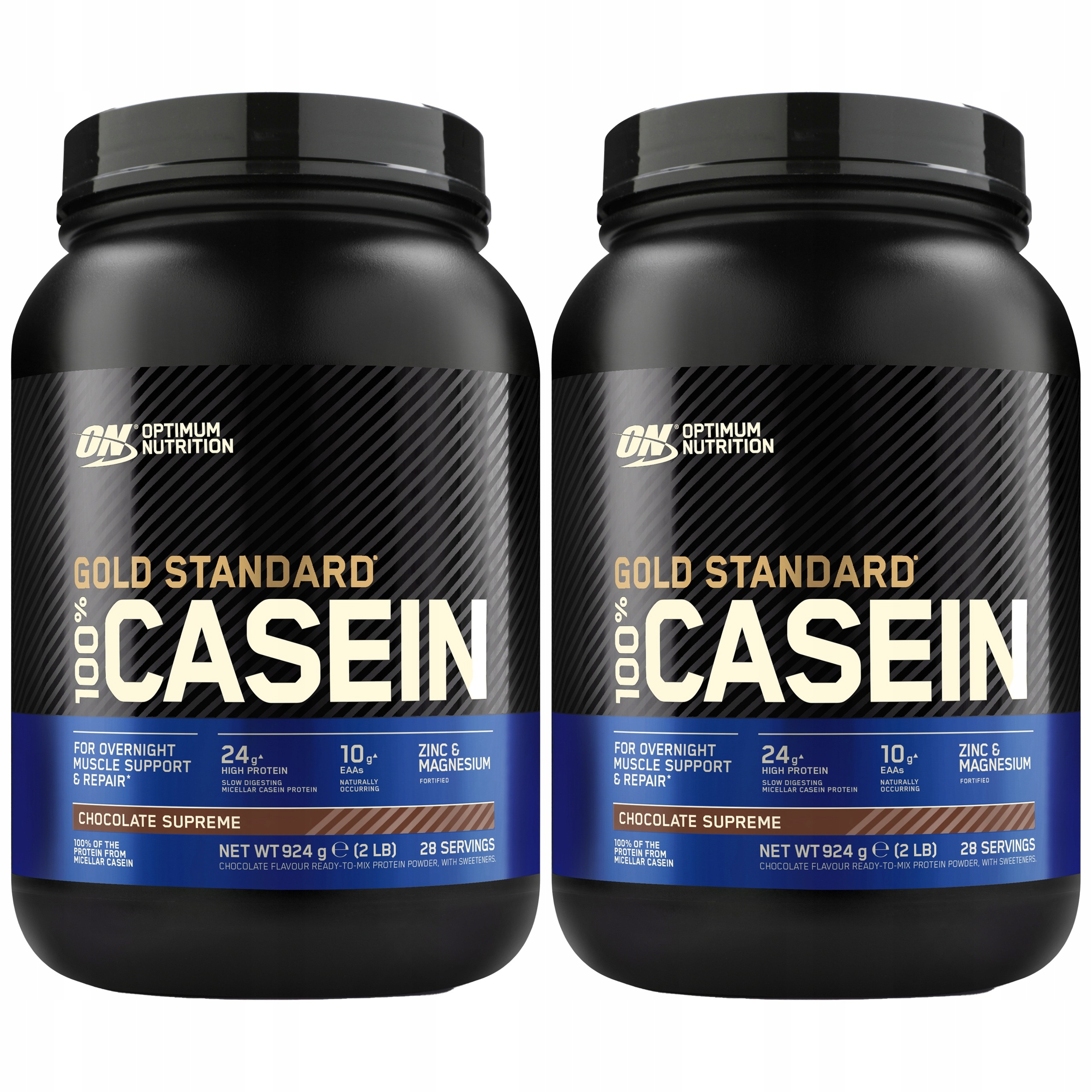 2x Kaseinový Protein 100% Casein Protein 924g Regenerace Noc Optimum