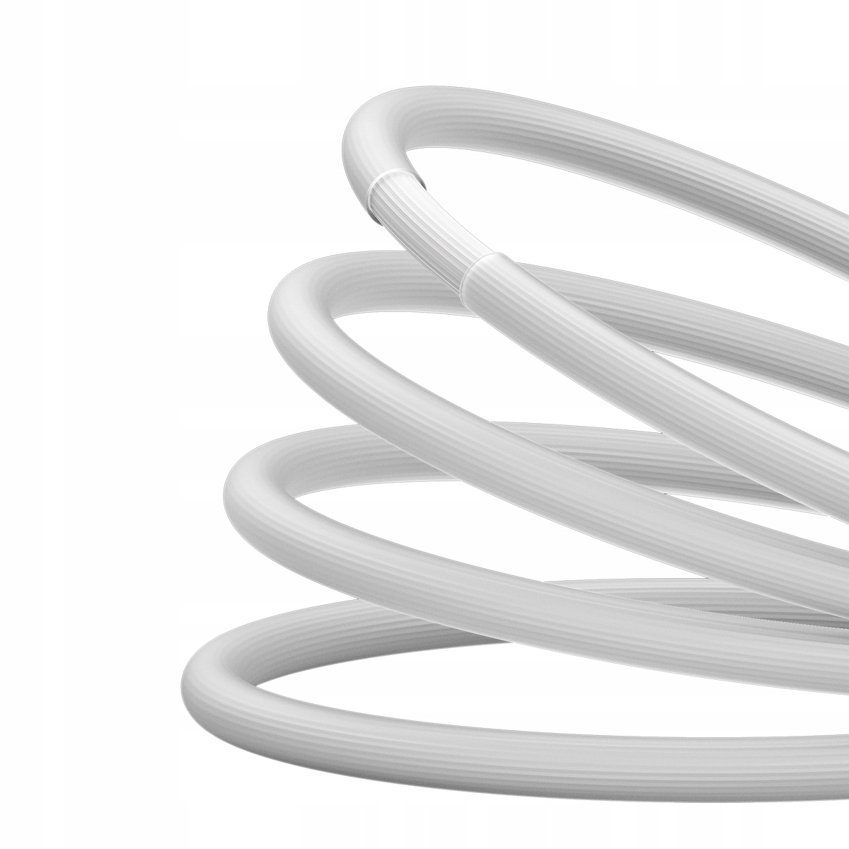 BASEUS MOCNY KABEL USB-C SZYBKIE ŁADOWANIE PRZEWÓD TYP-C PD 100W QC 5A 2M Kolor biały