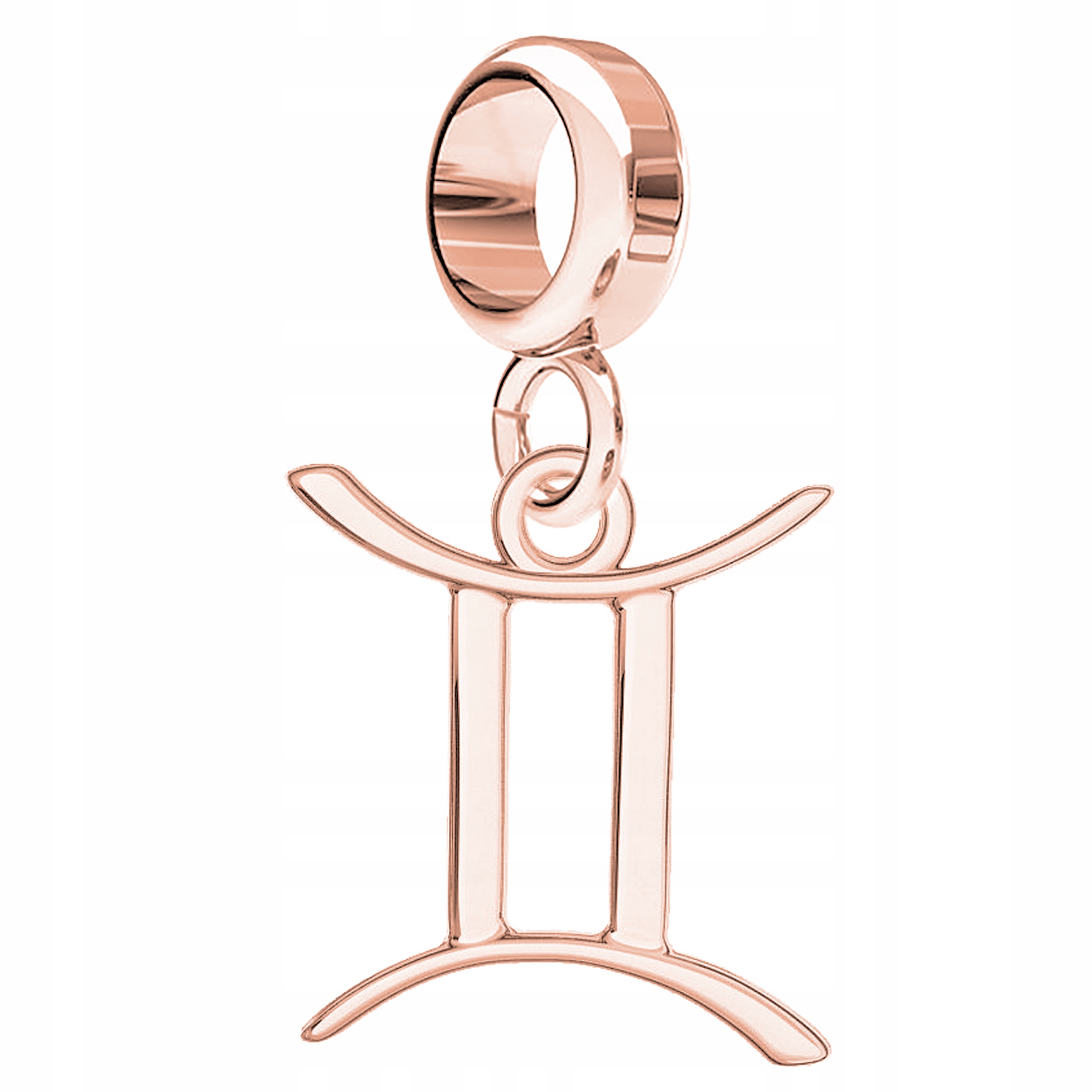 

Charms znak zodiaku Bliźnięta różowe złoto