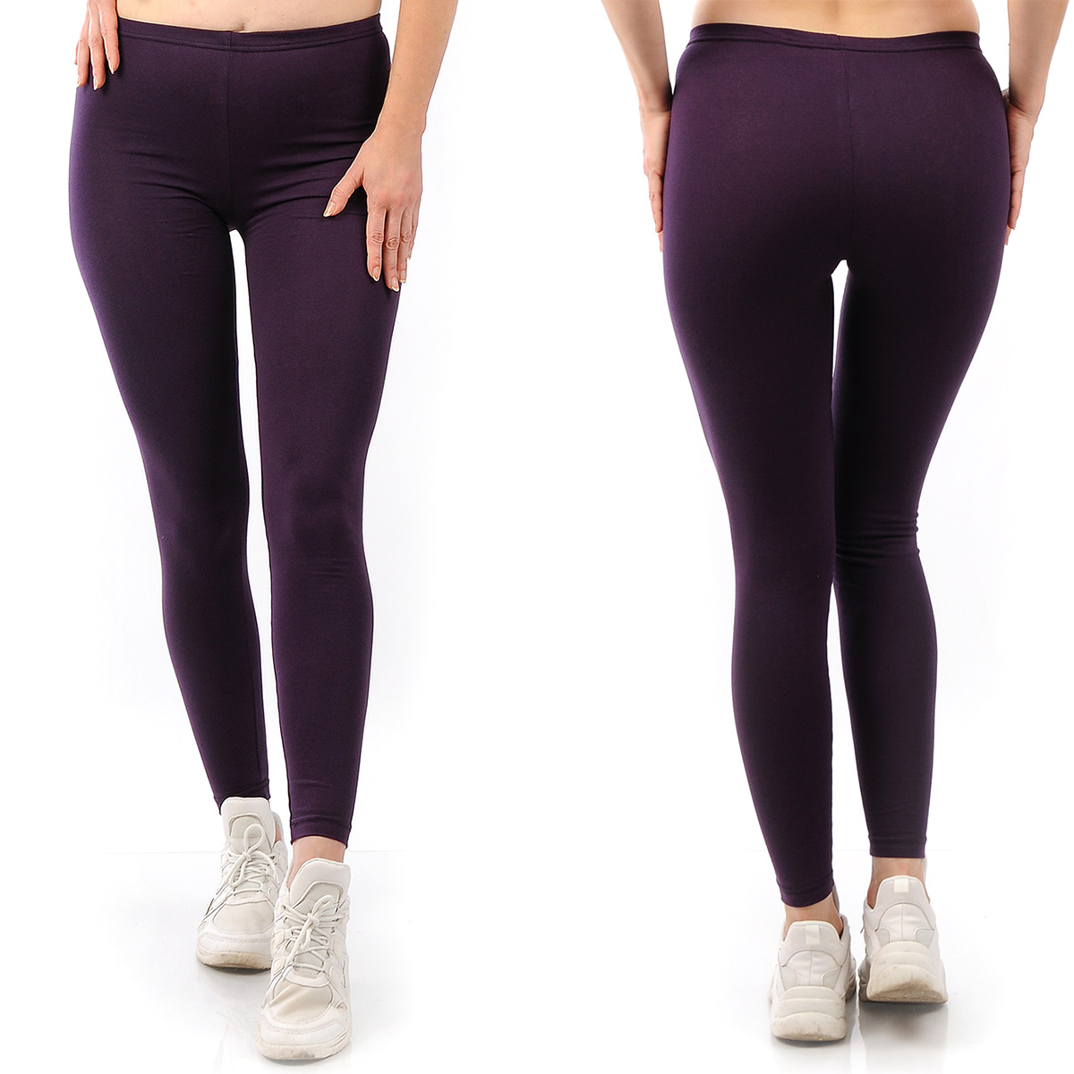 

Legginsy Polskie Getry Bawełniane Fioletowe 3XL 46