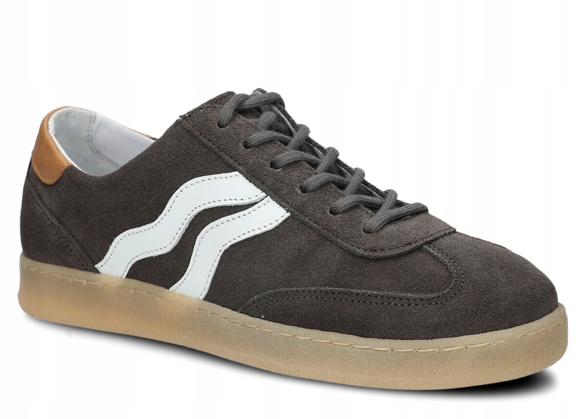 Dámské kožené polobotky grafitový velur Nagaba 129 pohodlné, casual 37