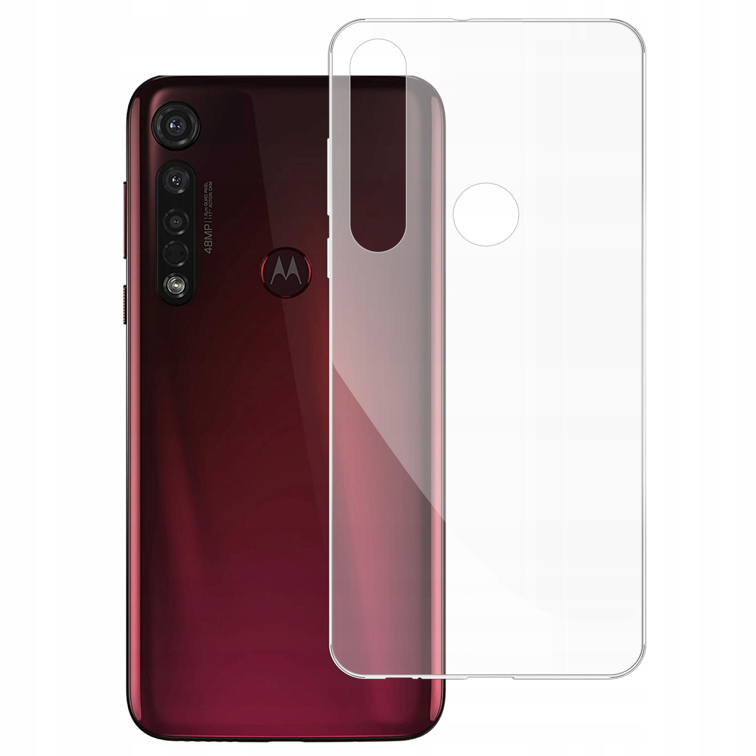 

Etui do Motorola Moto G8 Plus gumowe Slim Clear