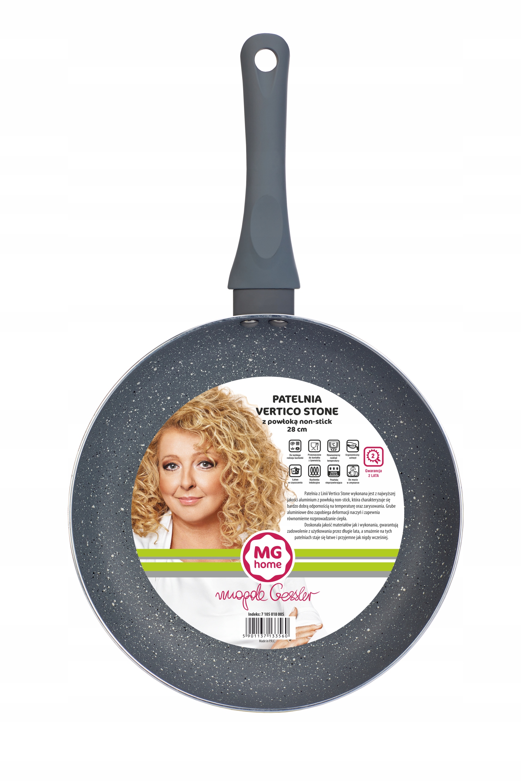 

Patelnia tradycyjna Mg home 28cm non-stick Vertico