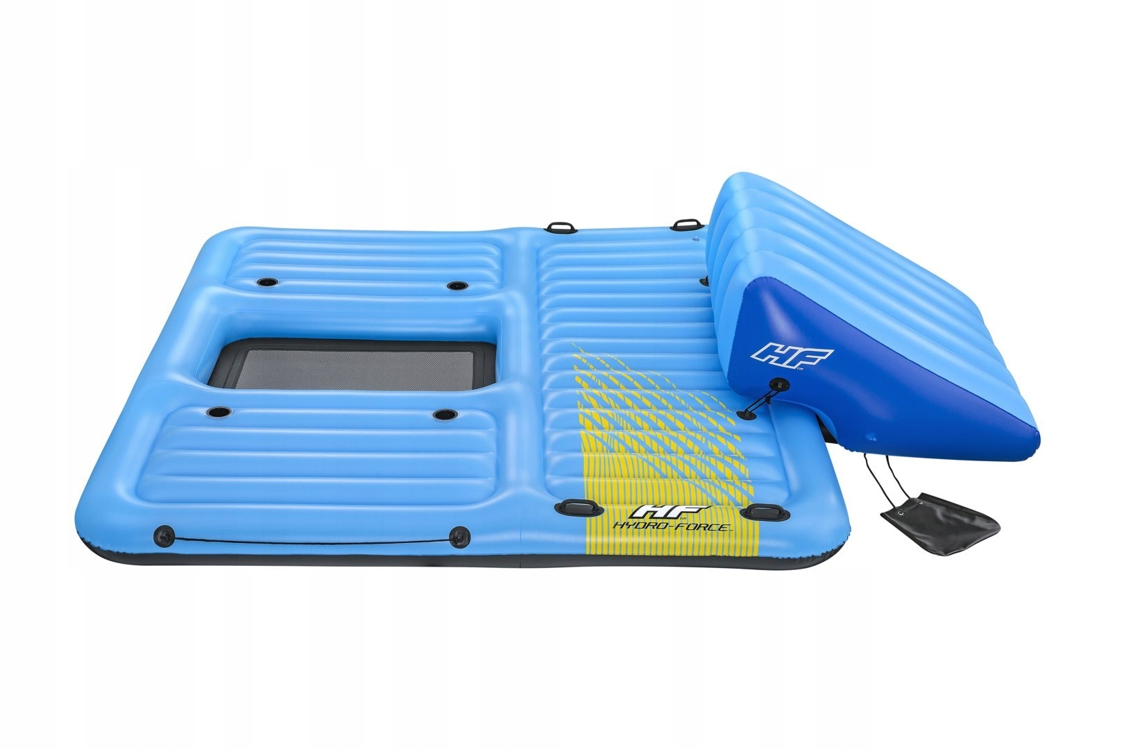 WYSPA HYDRO-FORCE + ZJEŻDŻALNIA 376X311CM BESTWAY