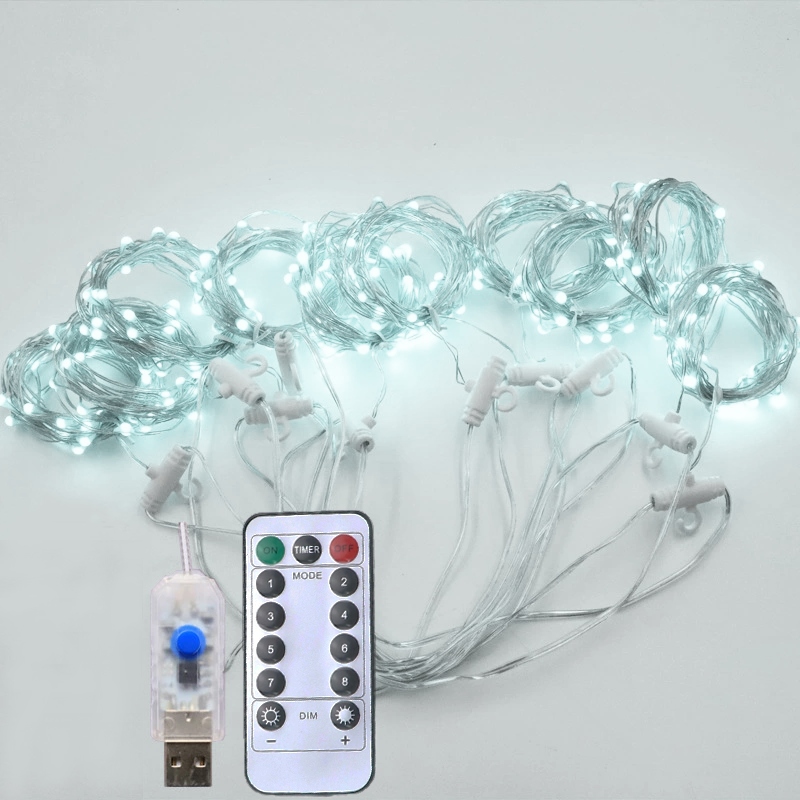 

Kurtyna Usb Led 3x3 na karnisz +pilot na Powerbank