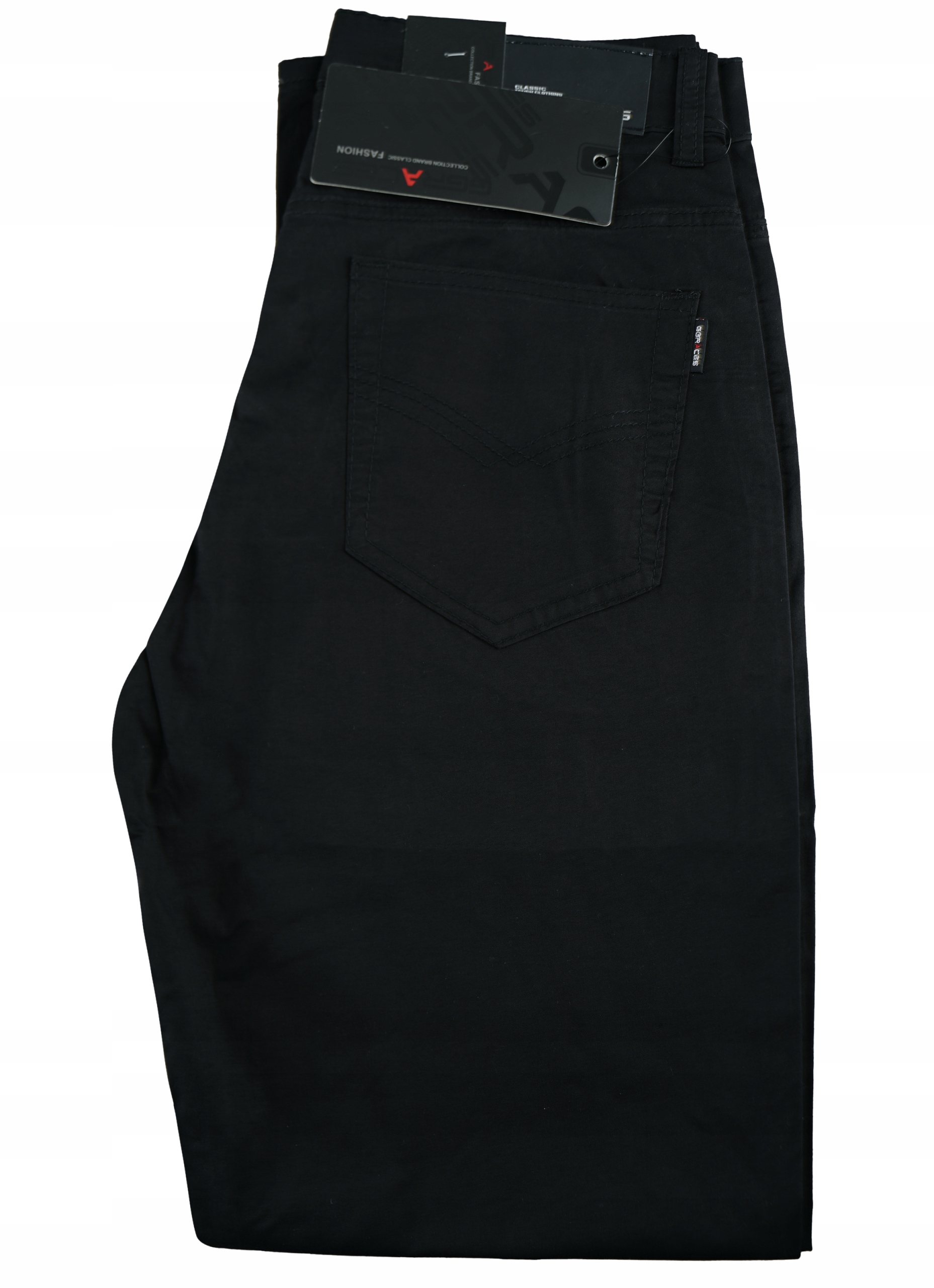 

Spodnie Bawełniane Czarne Cienkie W34 L32 84-88