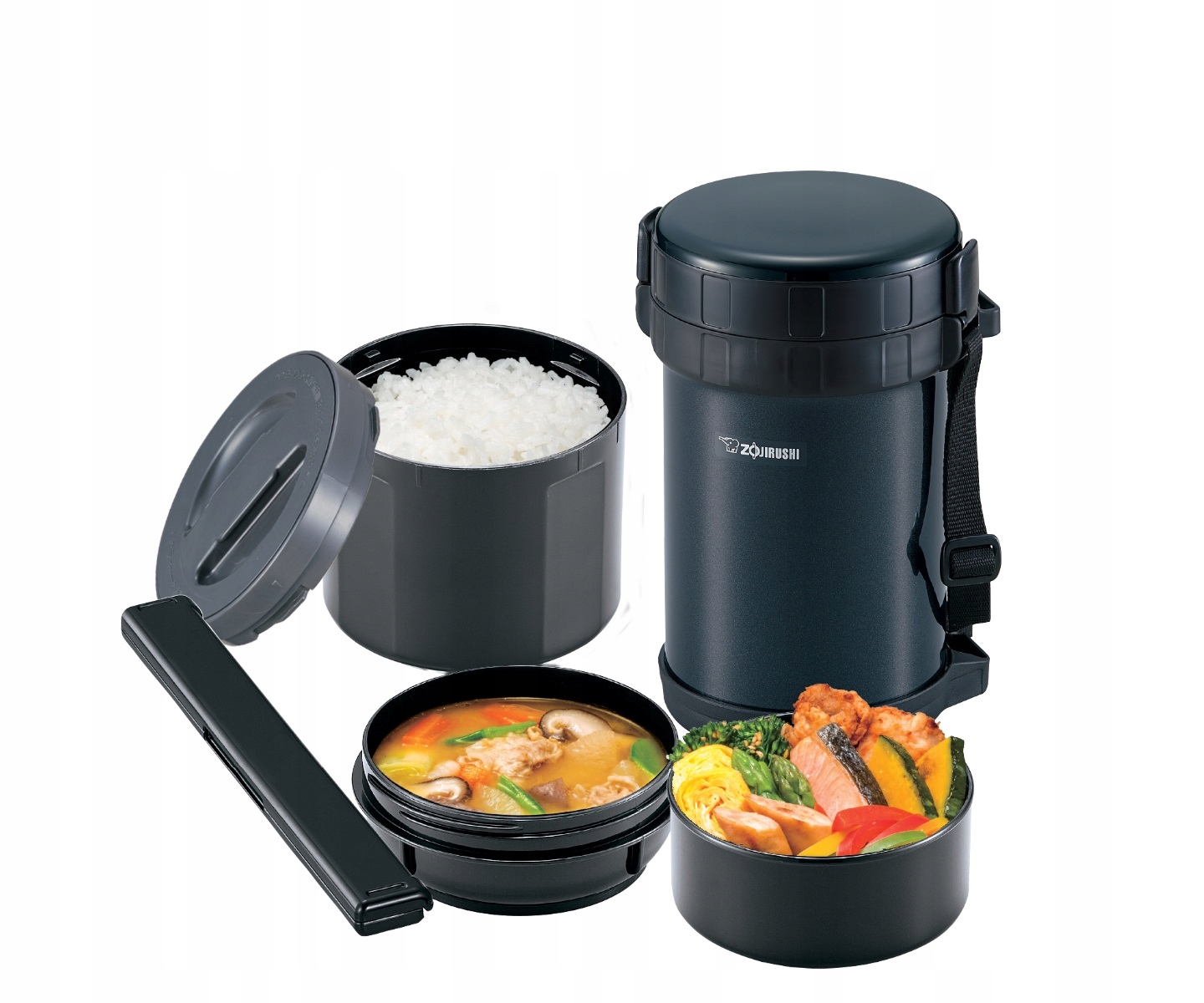 Zojirushi, termos obiadowy SL-XE20-AD, czarny, 1,47 l