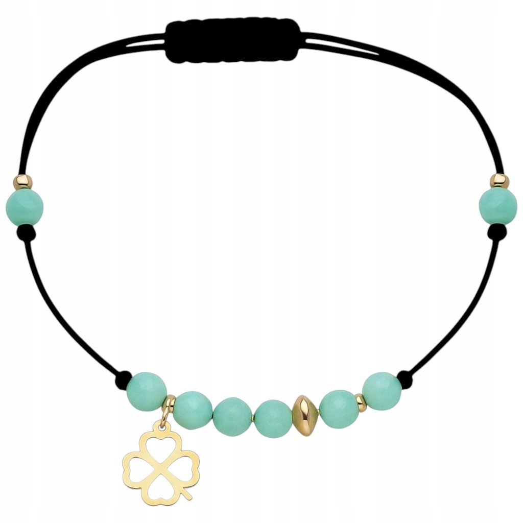 Stříbrný náramek Ag 925 pozlacený Amazonit PW0170325BG