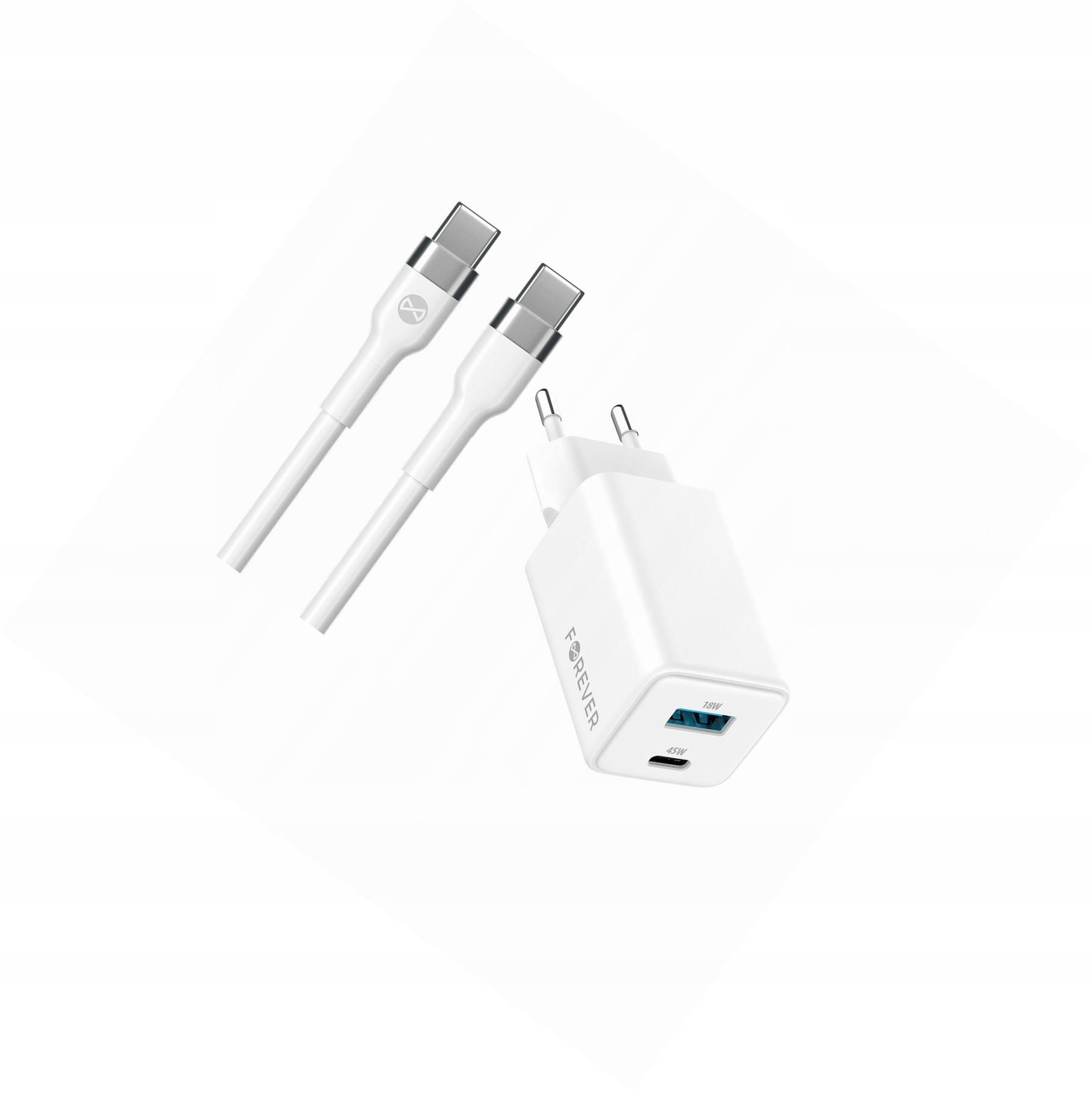 Szybka ładowarka GaN 45W Usb-c z kablem do Zte Axon 30 Ultra