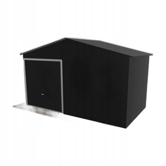 Plechová garáž 5.5 x 3 m jednopolohová, dvouspádová, černá